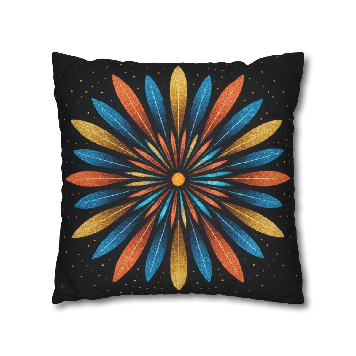 Starburst Mandala Bloom stylish decorative pillowcases