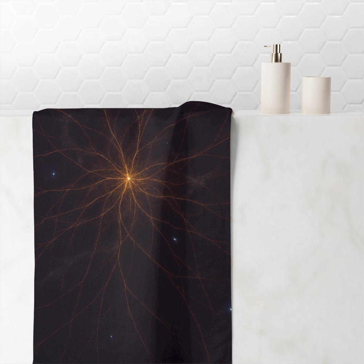 Cosmic Dust Lattice Mirage comfortable face towels