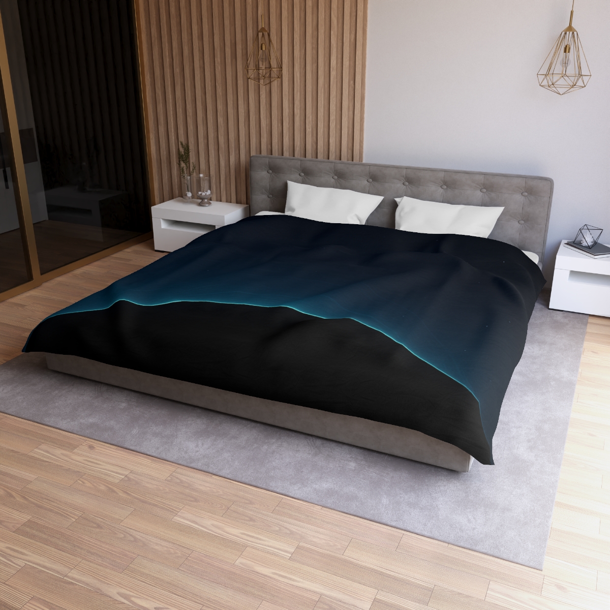 Black Horizon Silhouette warm winter duvets