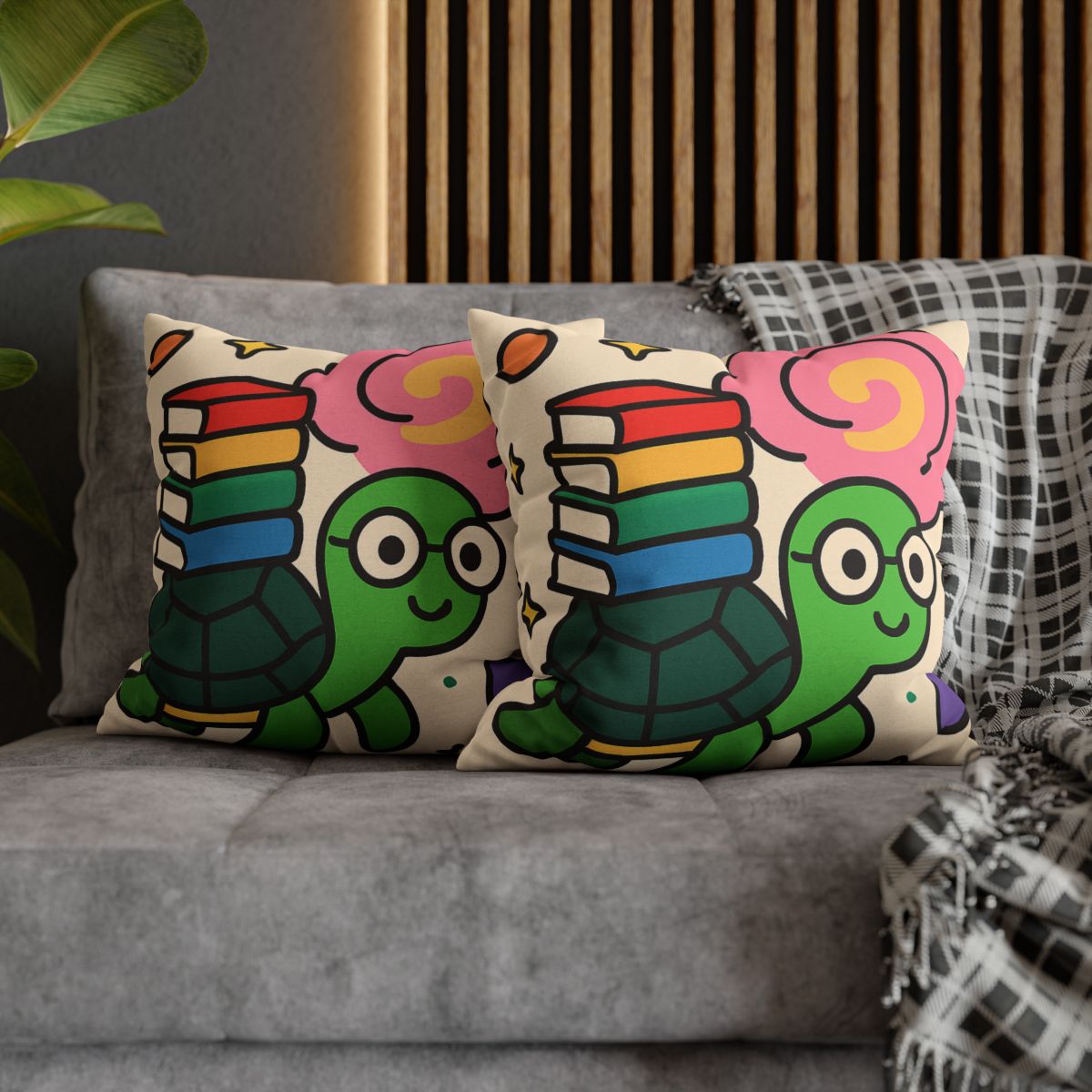 Nebula Library Turtle trendy patterned pillow cases