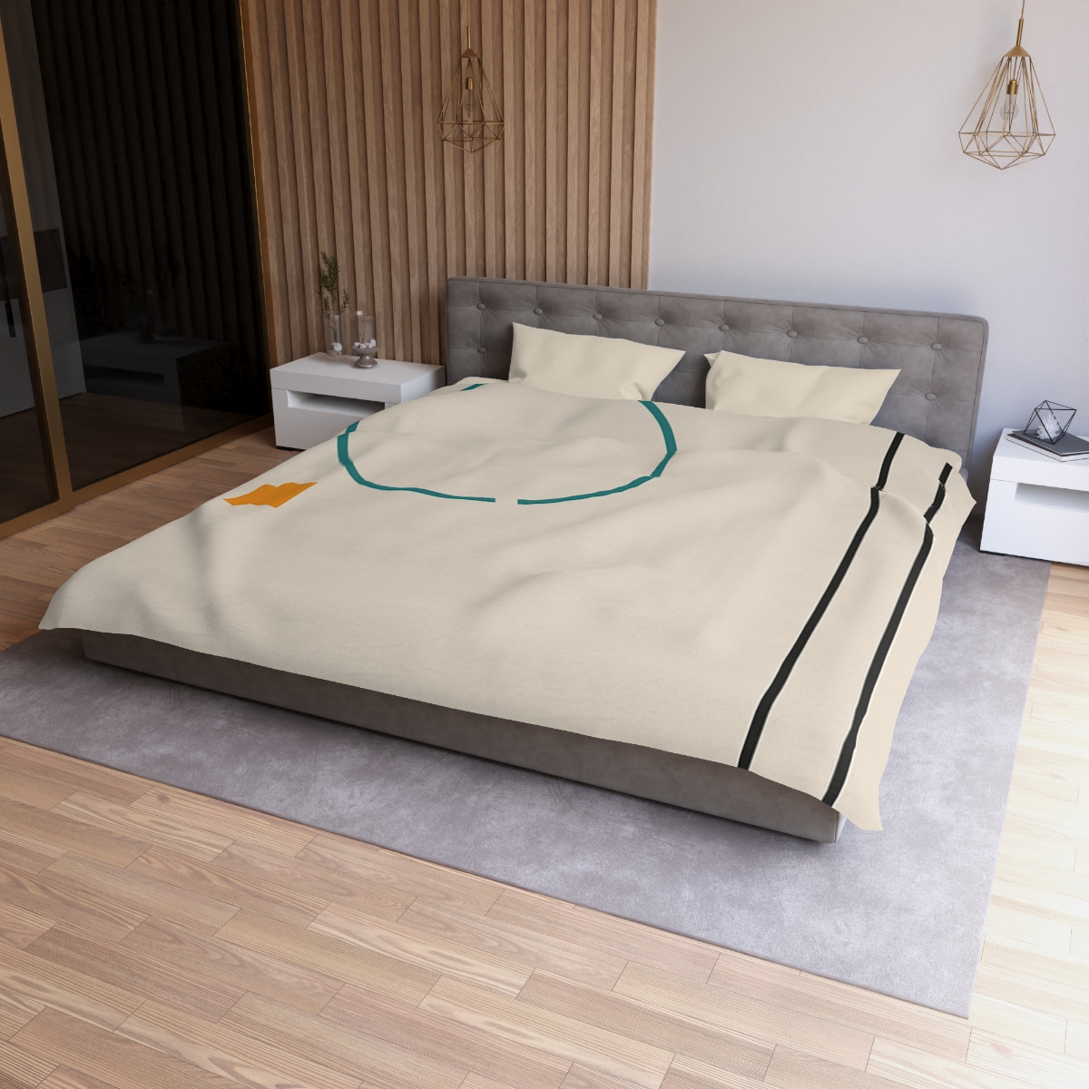 Quiet Column With Split Ring unique patterned duvets