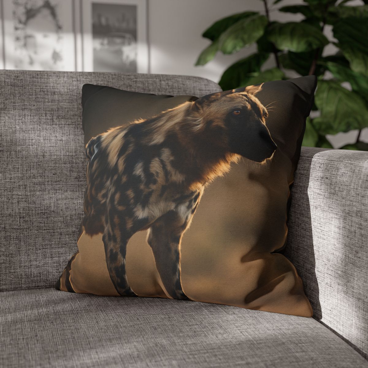 Ember Gaze African Wild Dog custom pillow cases