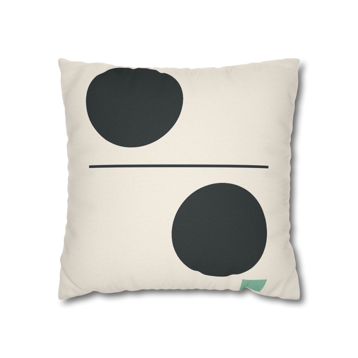 Offset Circle Bar Pairing designer print pillow cases