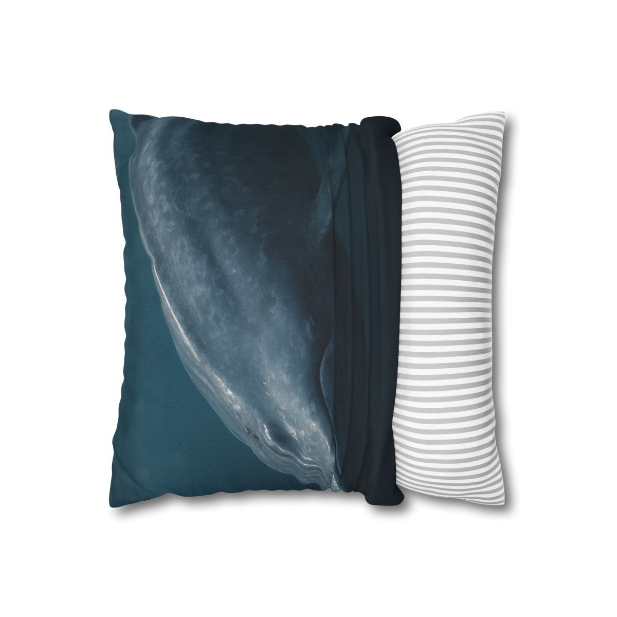 Silent Giant Blue Whale soft cotton pillow cases