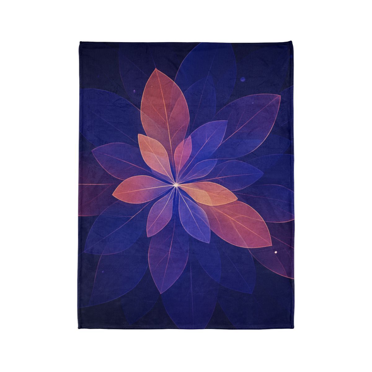 Petal Prism Overlap decorative home blankets