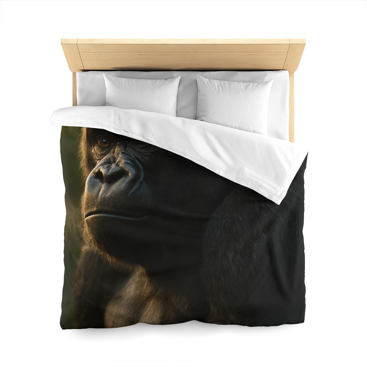 Dawn Guardian Silverback Gorilla designer printed duvets