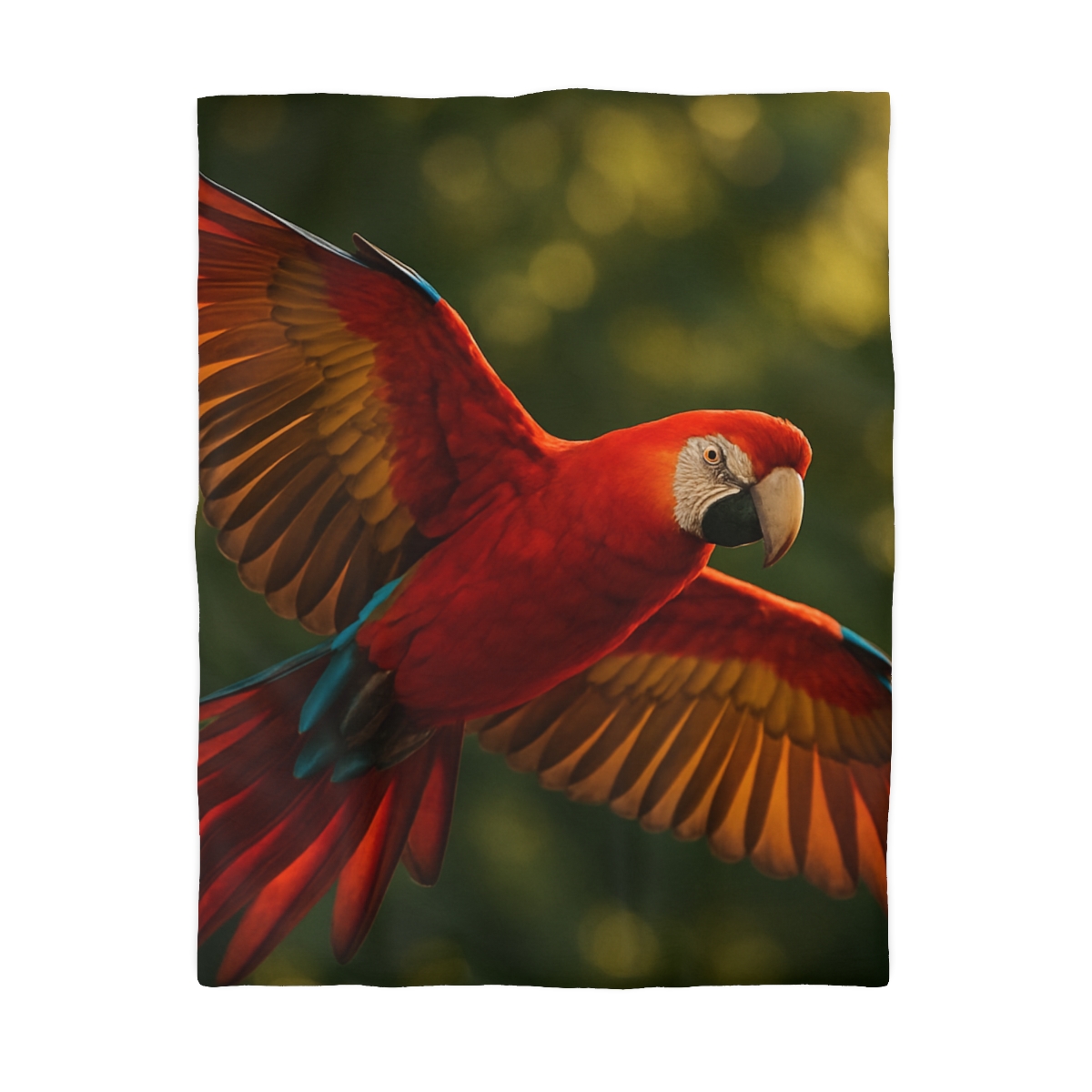 Scarlet Macaw Ember Flight trendy bedroom duvets