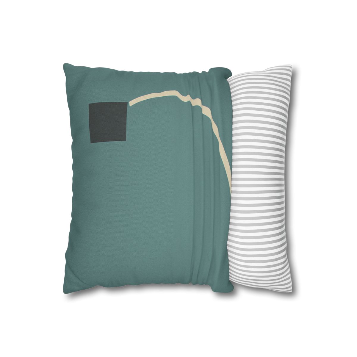 Negative Space Corner Arc soft cotton pillow cases