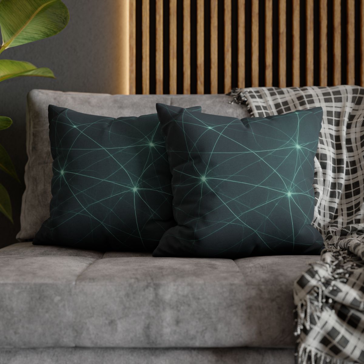 Cosmic Web Filament Glow personalized pillow covers