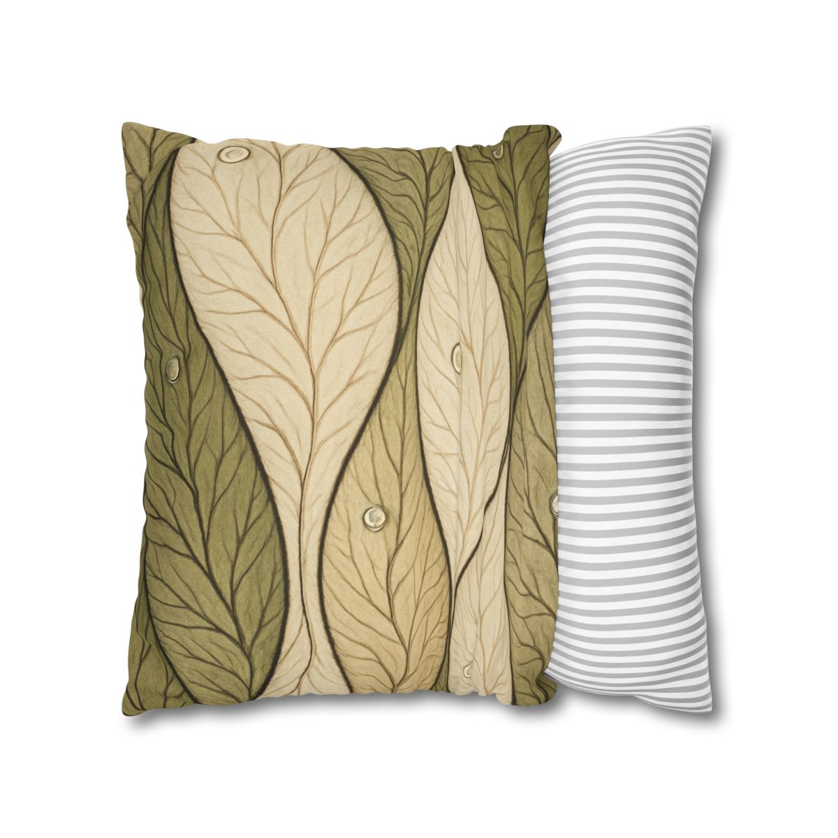 Leaf Vein Topography Waves unique gift pillow cases