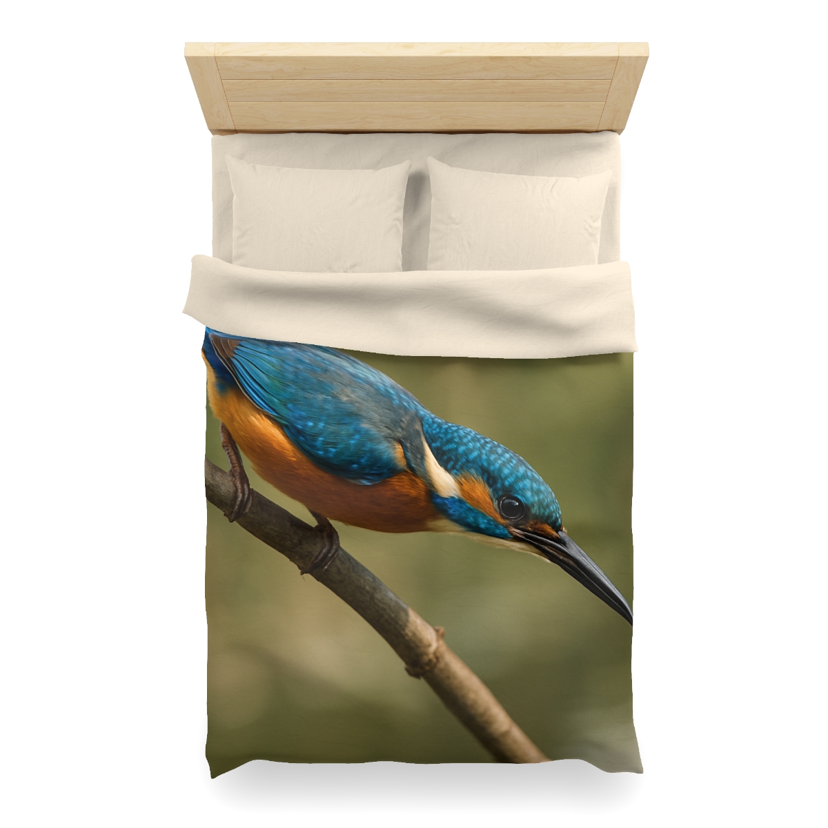 Kingfisher Sapphire Dive unique patterned duvets
