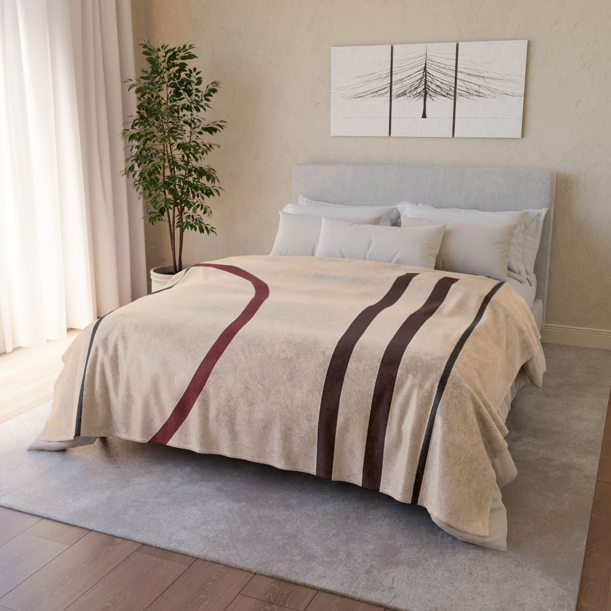 Framed Arc And Twin Columns stylish throw blankets