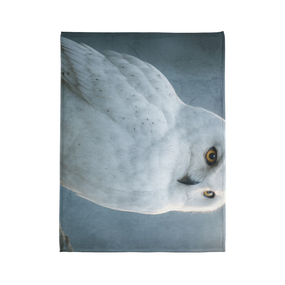 Twilight Watcher Snowy Owl soft fleece blankets