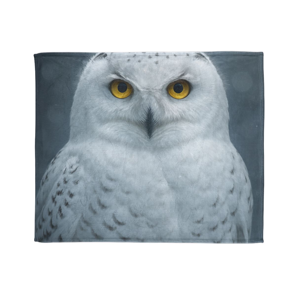 Midnight Watch Snowy Owl personalized cozy blankets