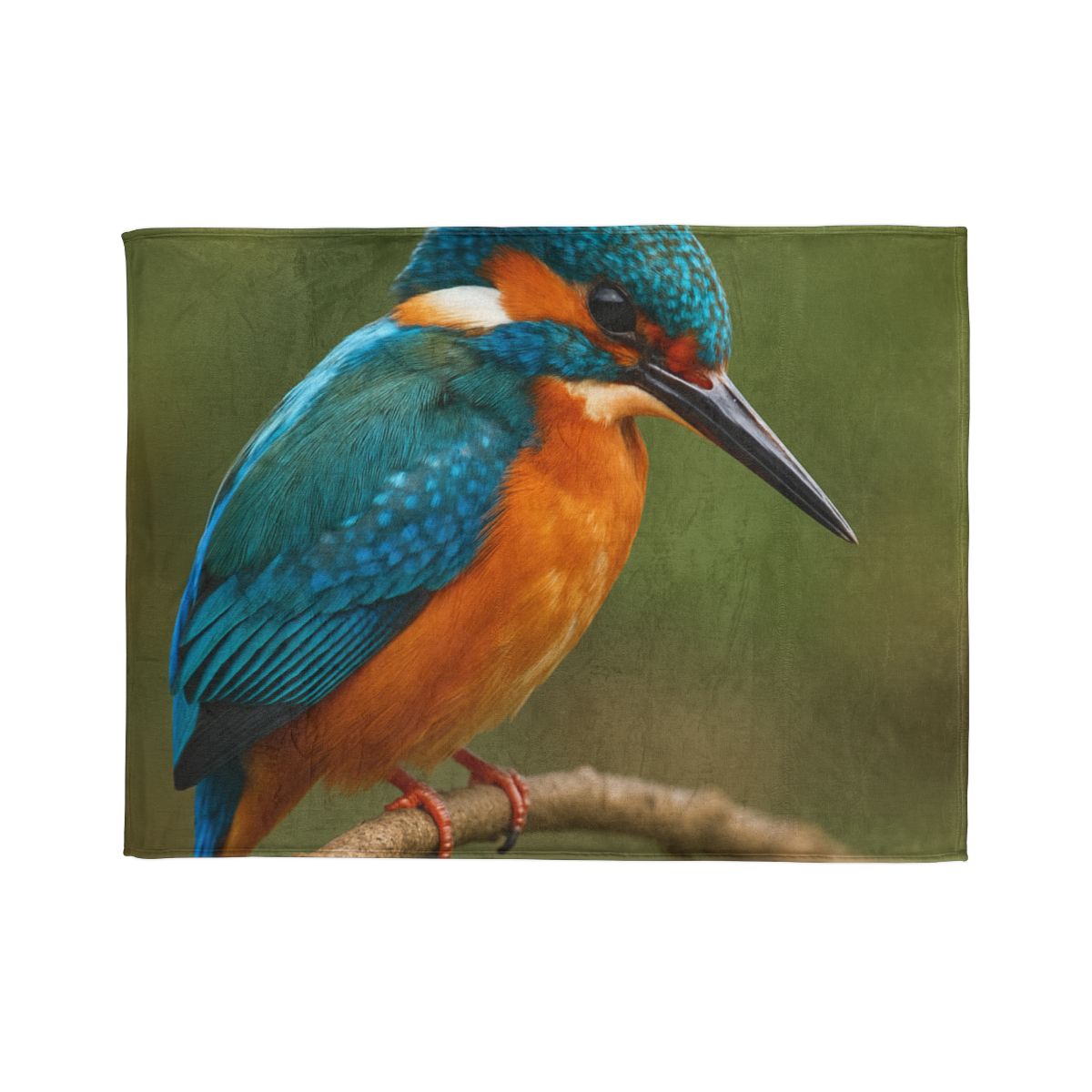 Emerald Flash Kingfisher unique gift blankets