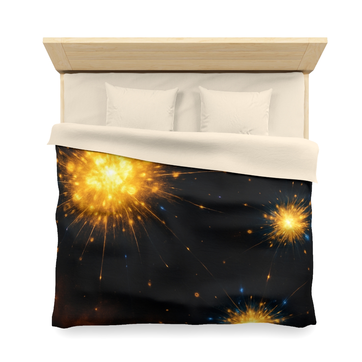 Photon Burst Constellation designer printed duvets