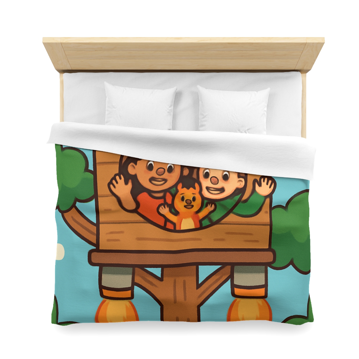 Rocket Powered Treehouse Forest unique patterned duvets