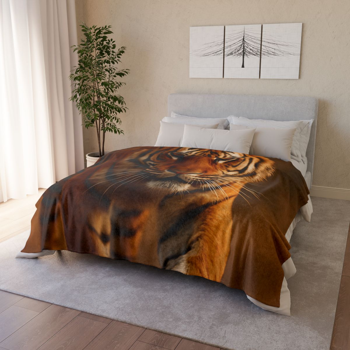 Dusk Herald Bengal Tiger warm winter blankets