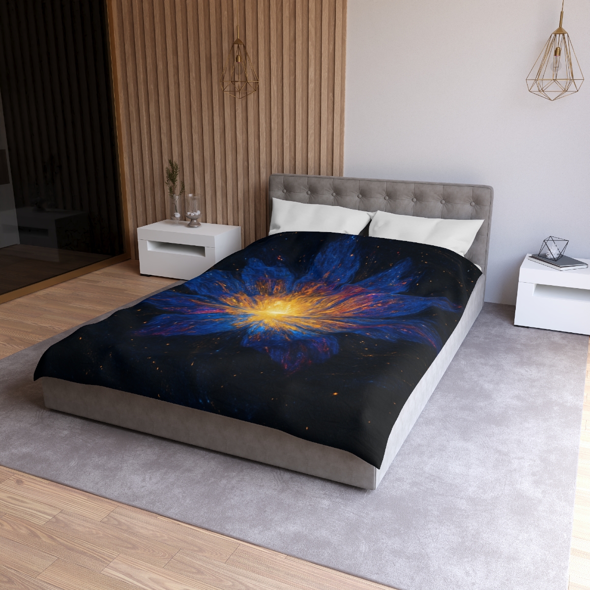 Prismatic Starforge Bloom trendy bedroom duvets