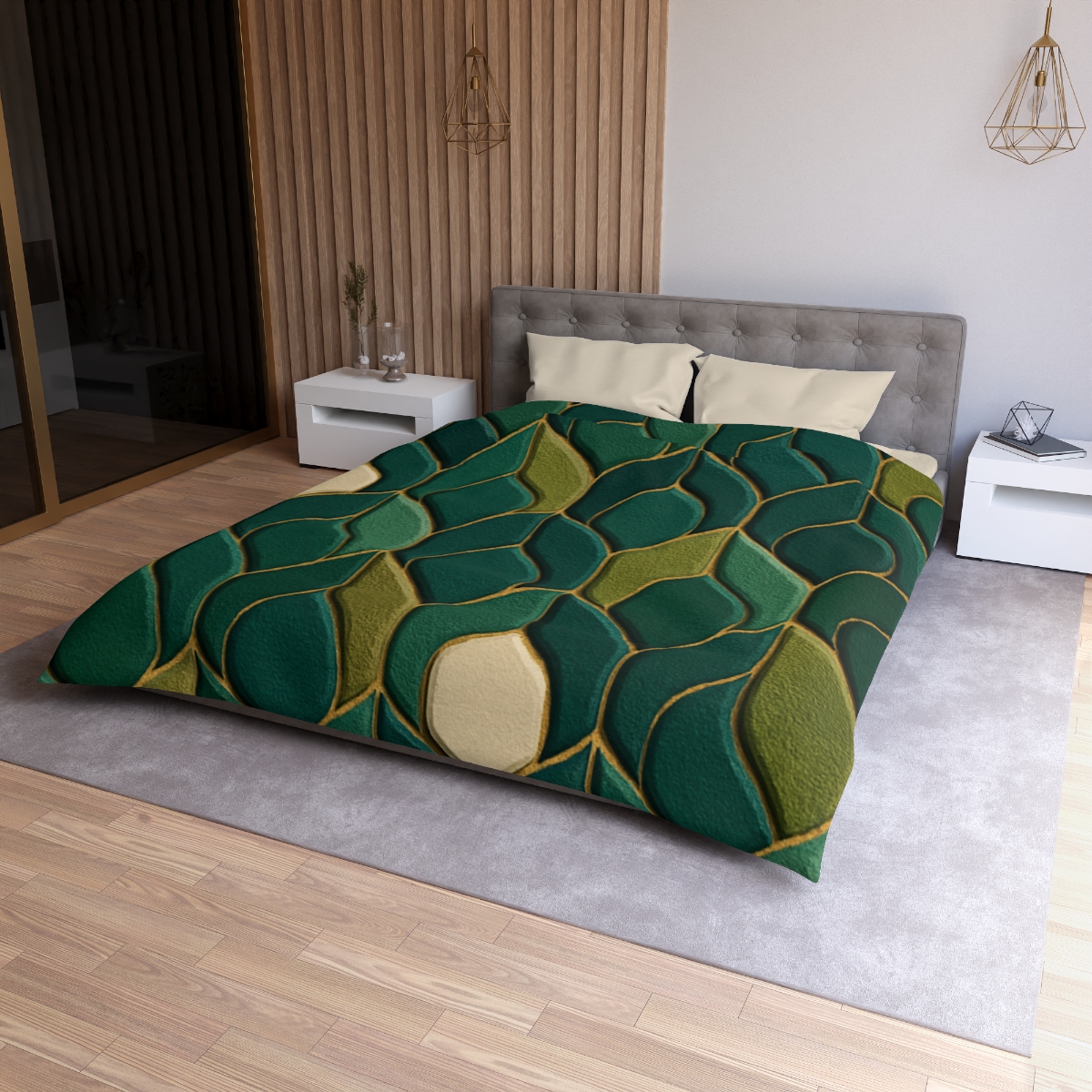 Bud Scale Tessellation custom duvets