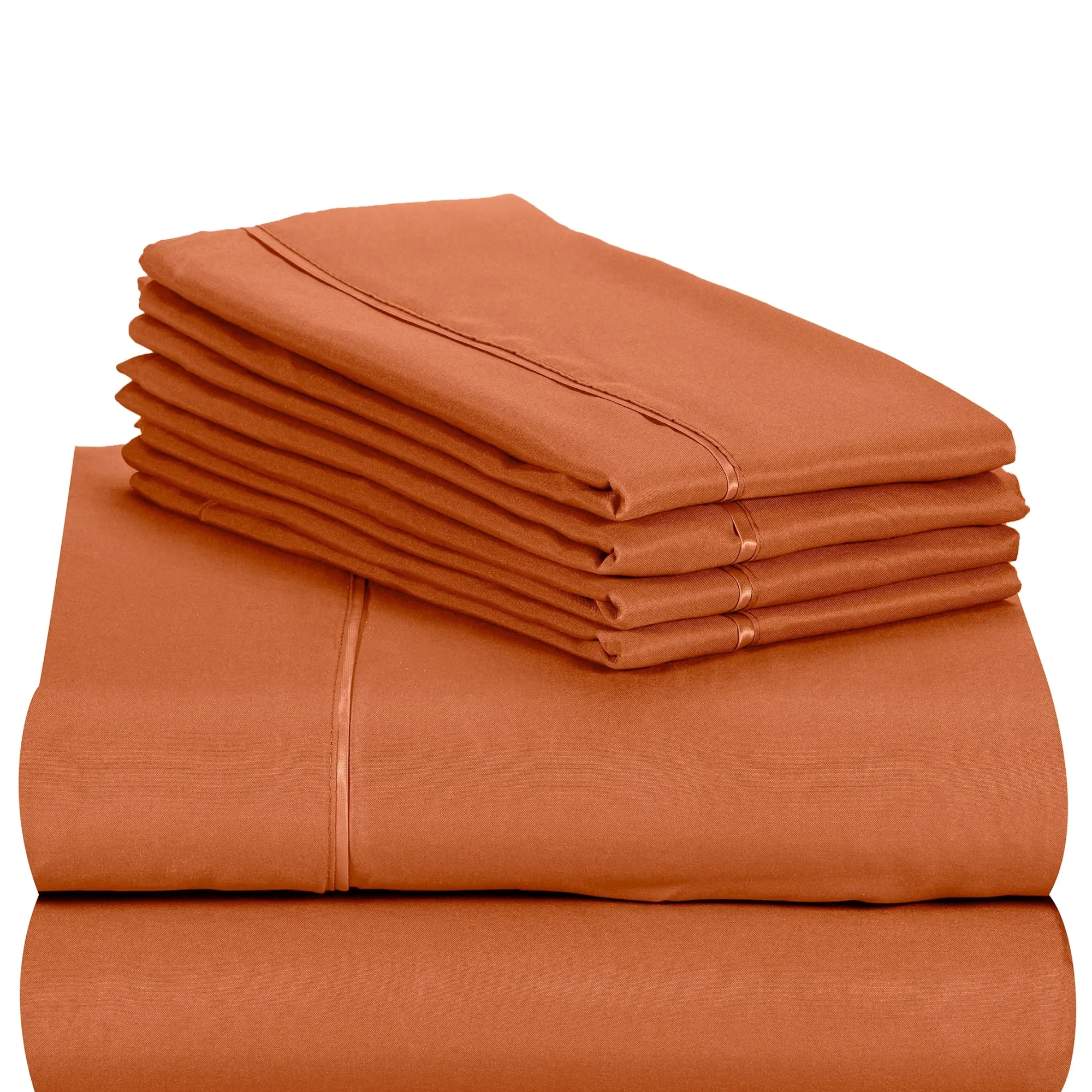 4PC Cooling Microfiber Bed Sheets Set - 18" Deep Pocket, Wrinkle Free, Moisture Wicking