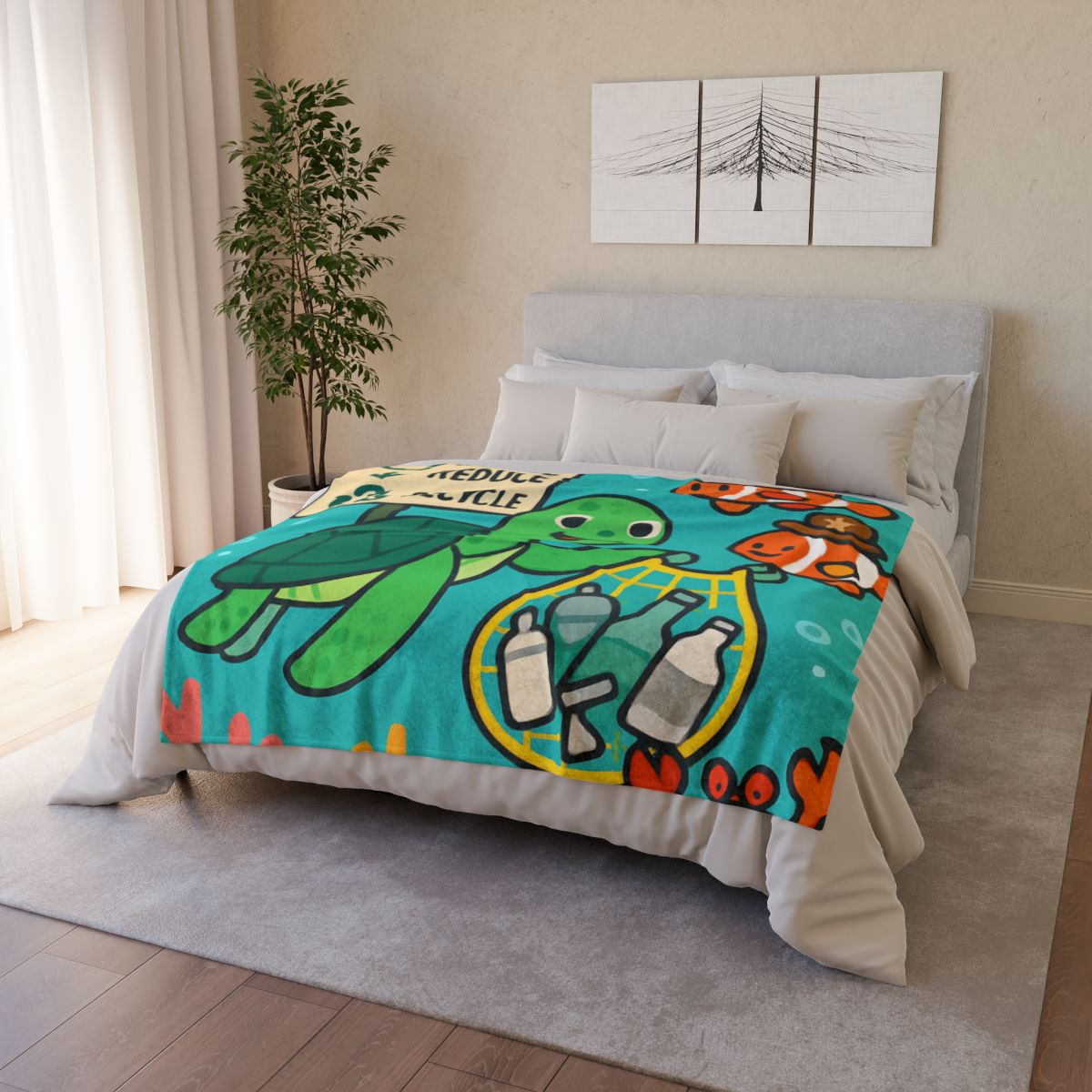 Coral Reef Recycling Rangers unique gift blanketscustom blankets