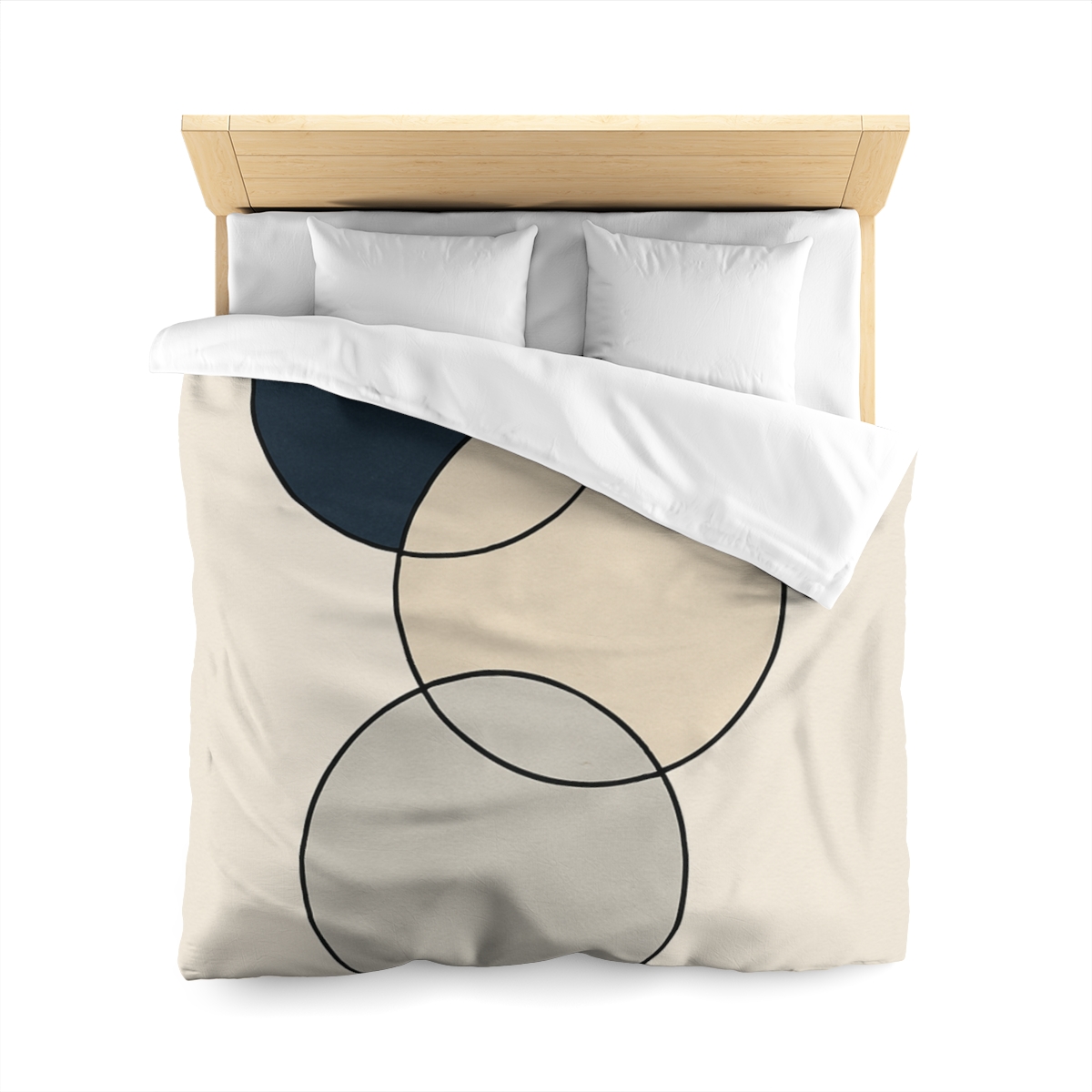 Staggered Trio Of Circles custom duvets