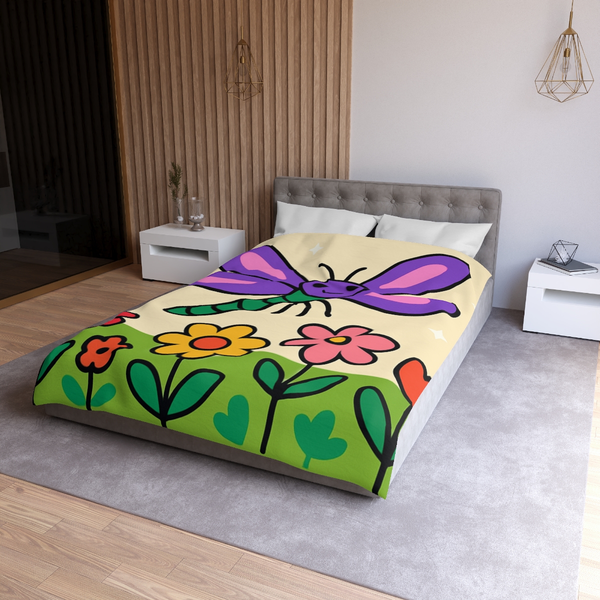 Nebula Dragonfly Garden stylish duvet covers