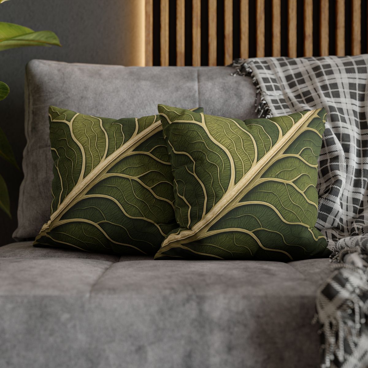 Leaf Vein Topography trendy patterned pillow cases