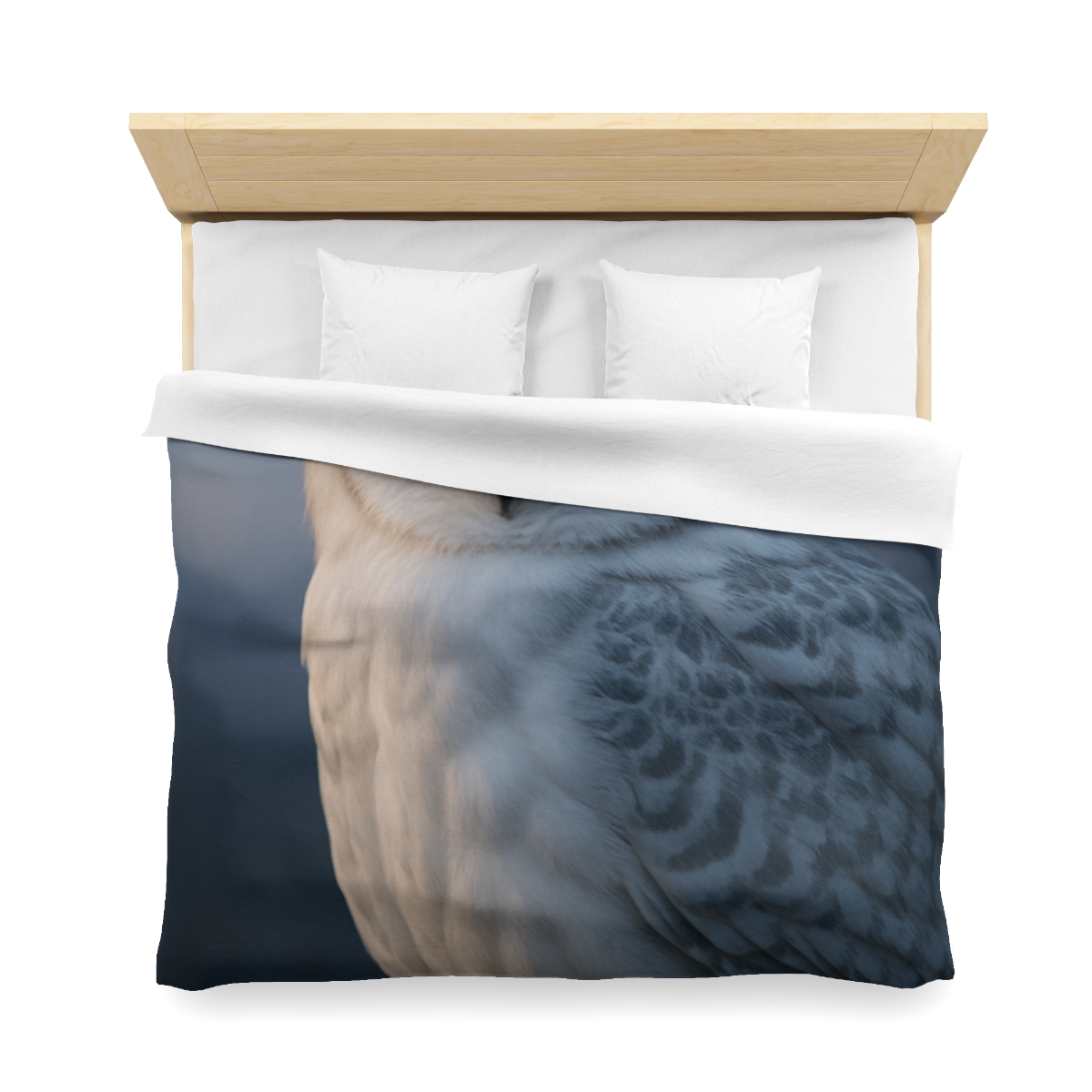 Twilight Watcher Snowy Owl personalized bedding duvets