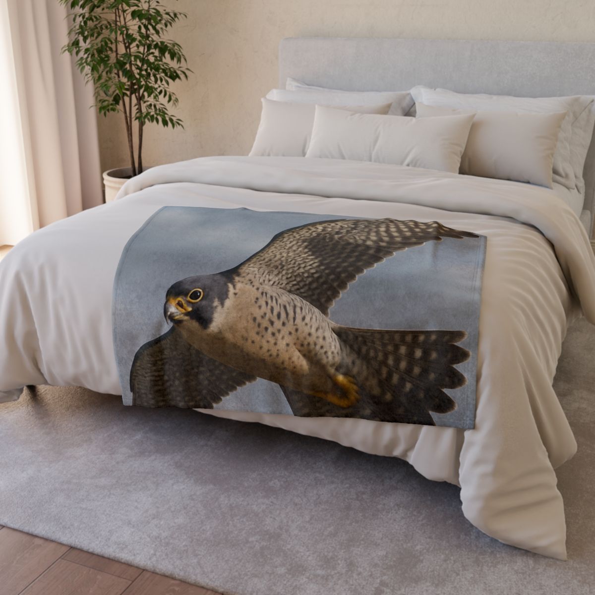 Sky Lance Peregrine Falcon decorative home blankets