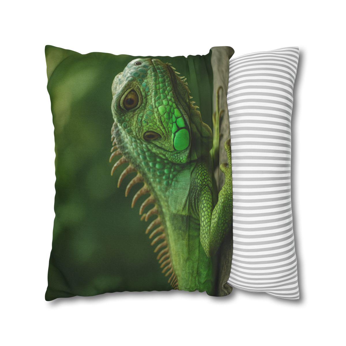 Stone Watcher Green Iguana custom pillow cases