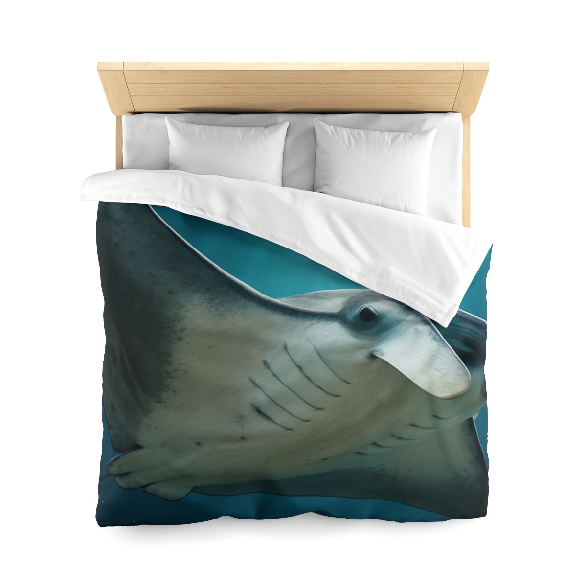 Silk Wing Drift Manta Ray personalized bedding duvets