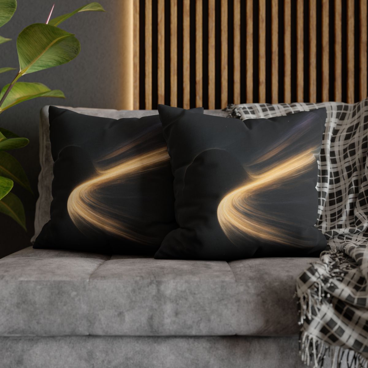 Photon River Lens designer print pillow cases