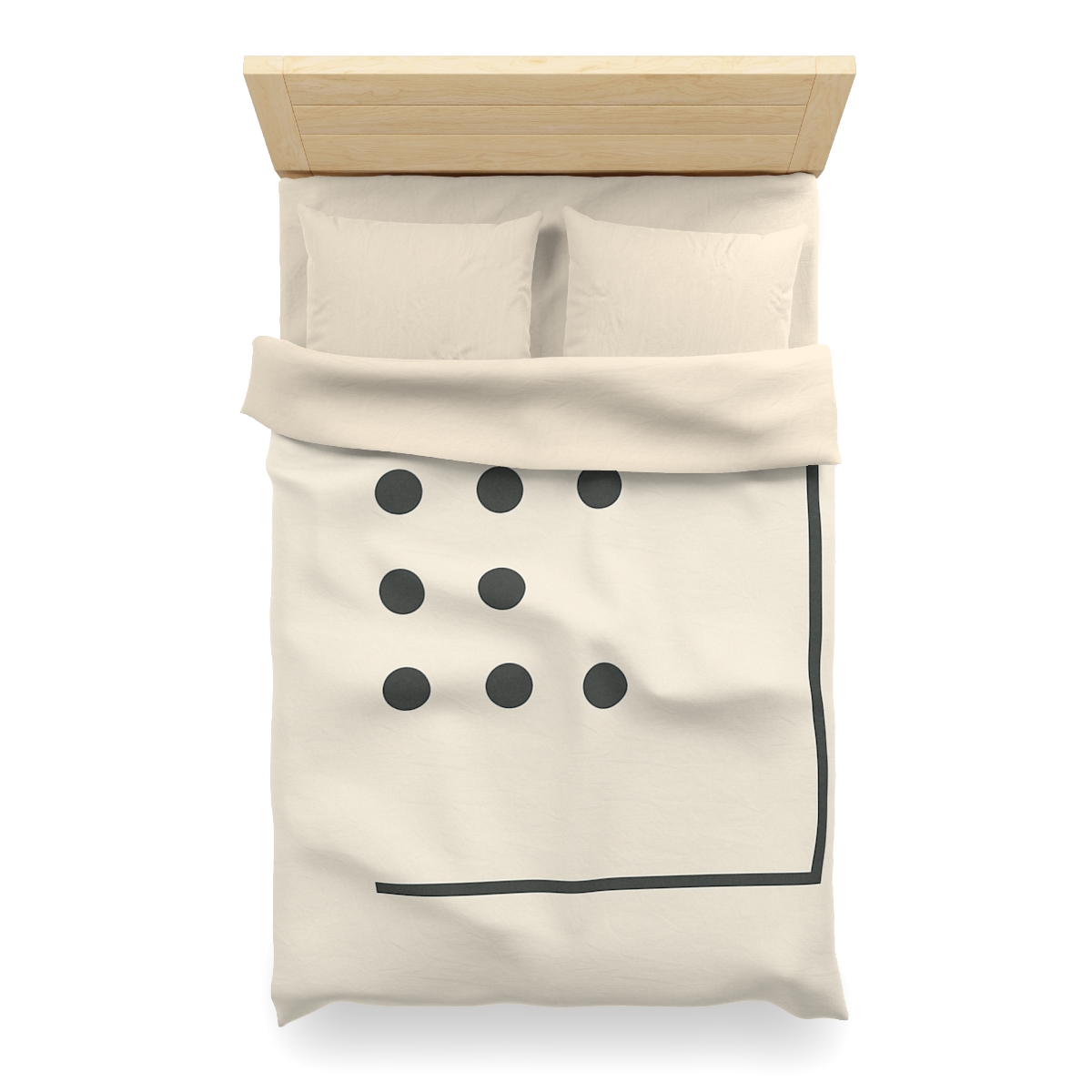 Sparse Dot Grid With Broken Frame trendy bedroom duvets