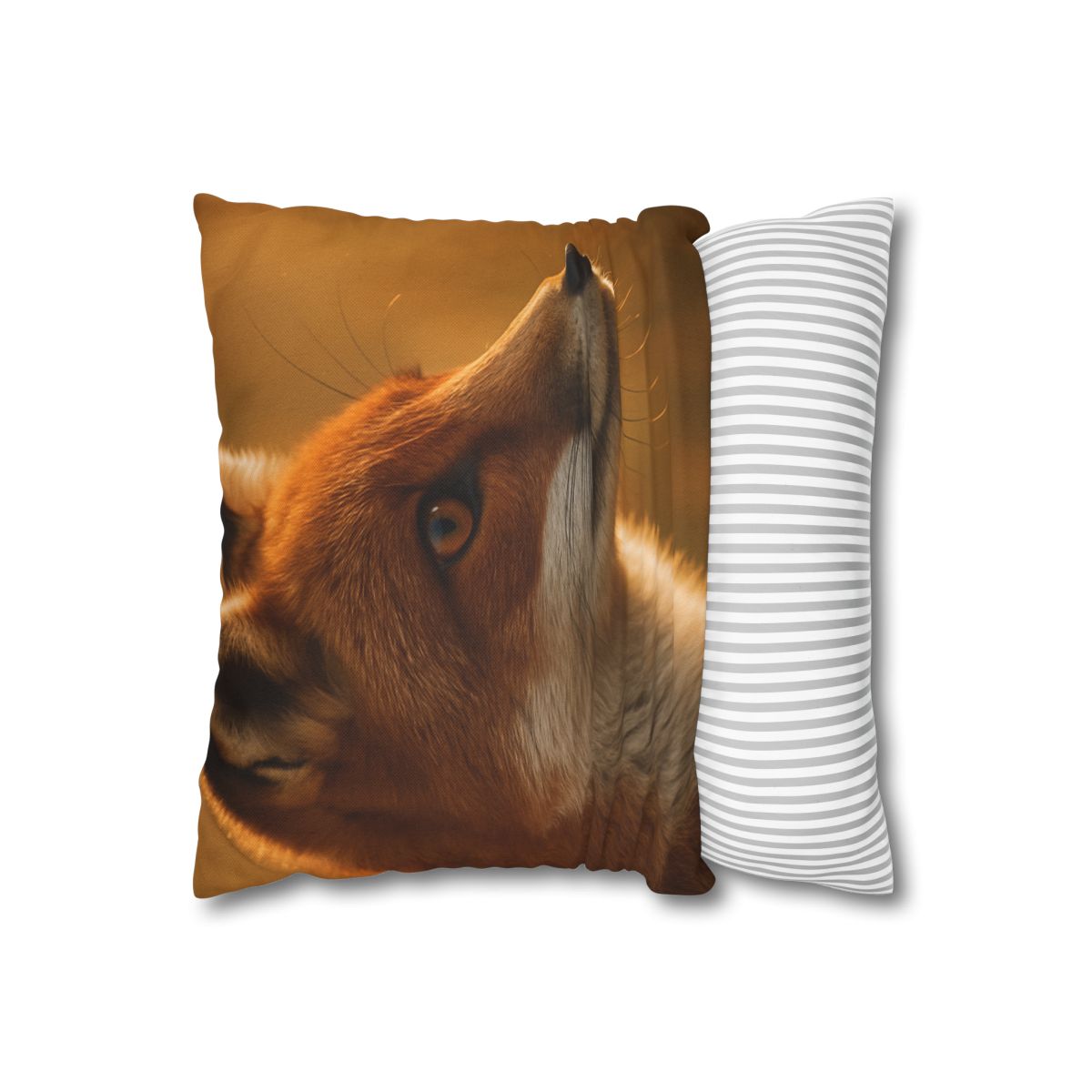 Amber Gaze Red Fox comfortable bedding pillow covers