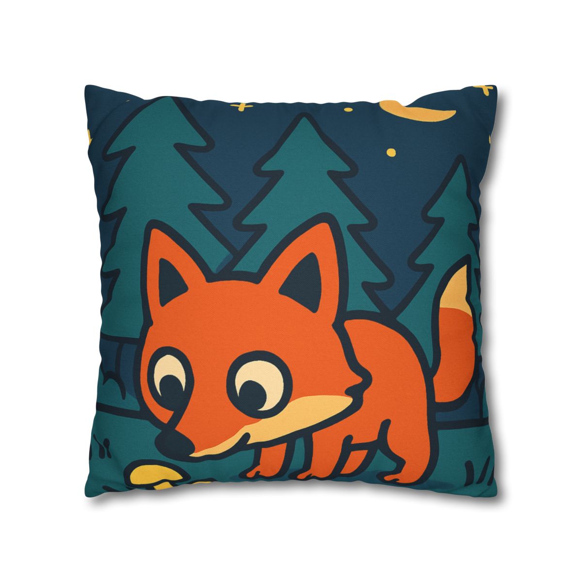 Starlight Forest Fox designer print pillow cases