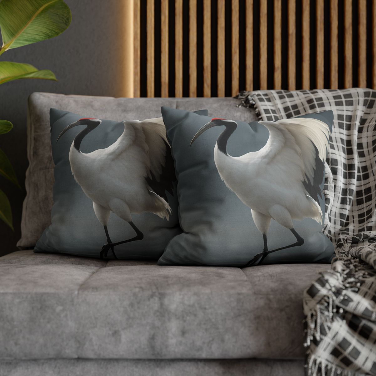 Mist Dancer Red Crowned Crane unique gift pillow cases