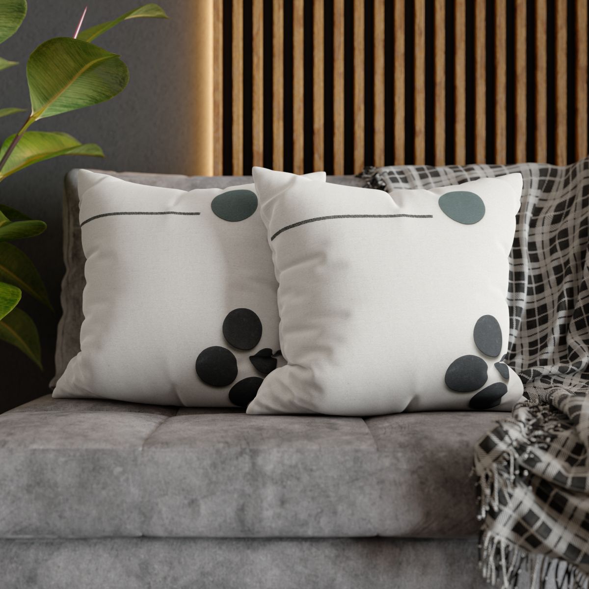 Clustered Dots With Broken Line trendy patterned pillow cases
