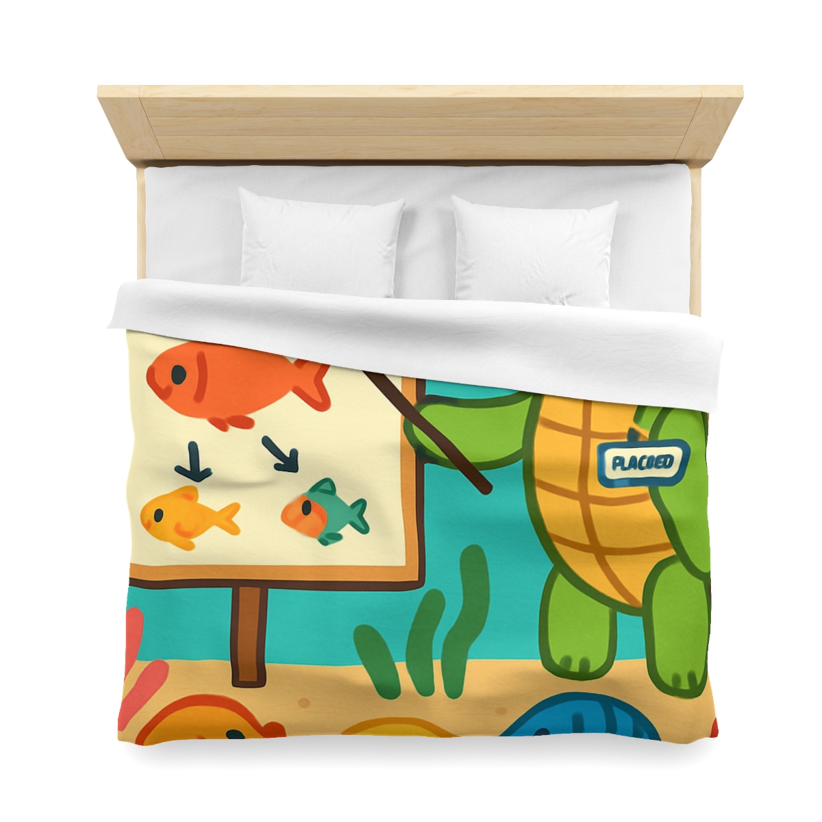 Coral Classroom Sea Turtle Guide trendy bedroom duvets