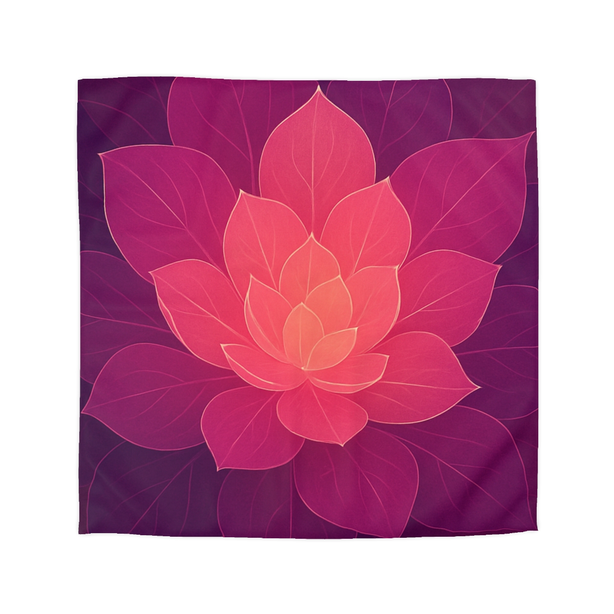 Petal Prism Overlap unique patterned duvets