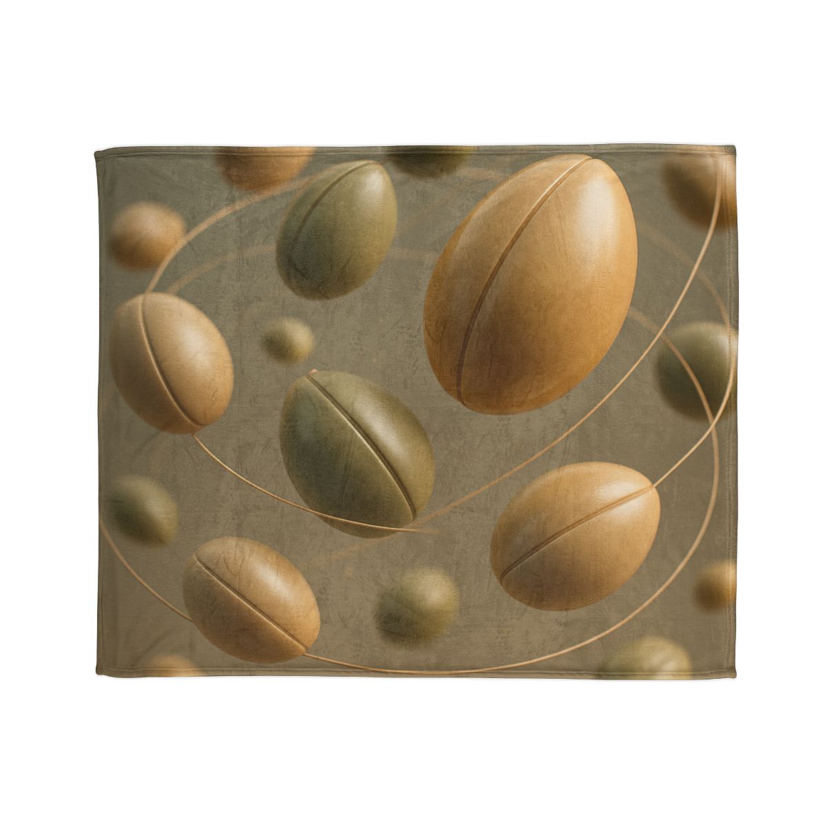Seed Pod Orbit Cluster designer printed blankets