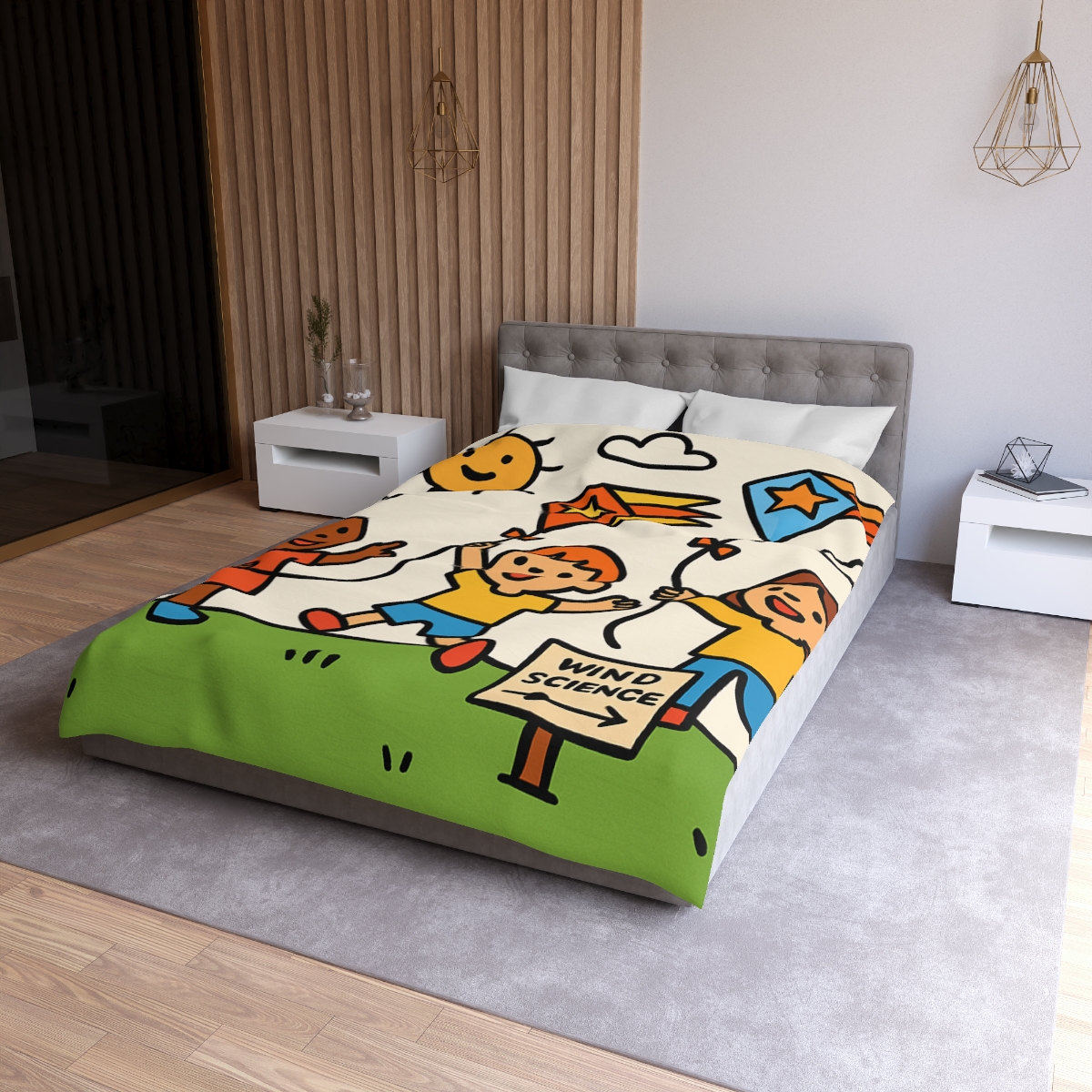 Comet Kite Parade On Cloud Hill soft comforter duvets