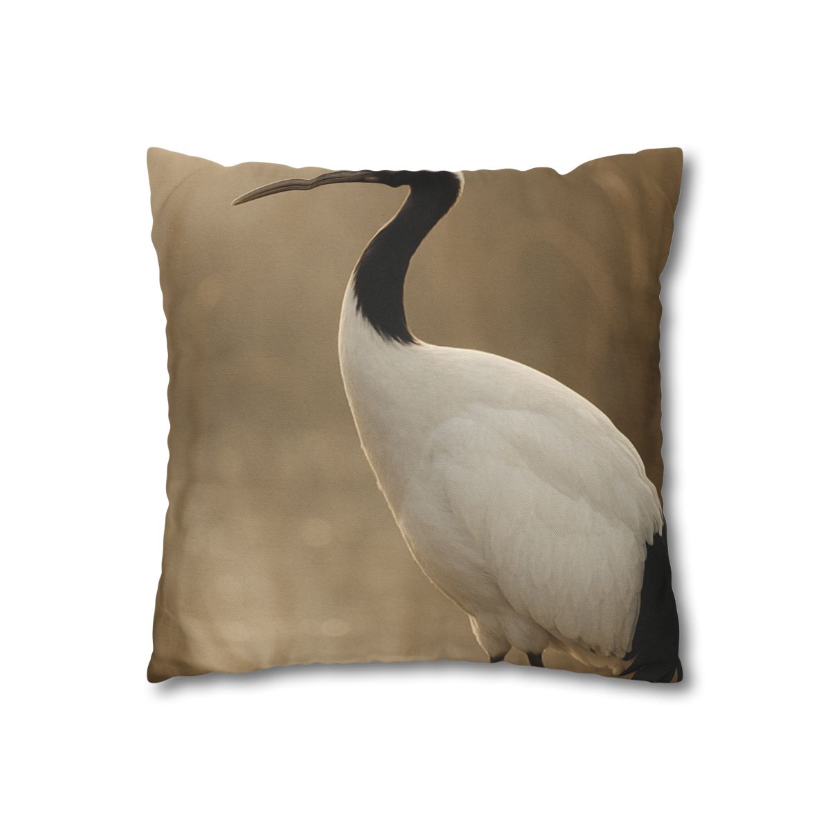 Silent Poise Red Crowned Crane trendy patterned pillow cases
