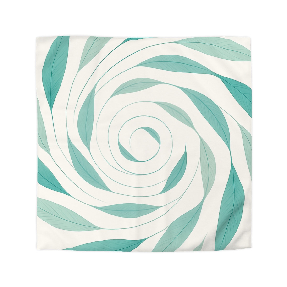 Orbiting Leaf Halo designer printed duvets