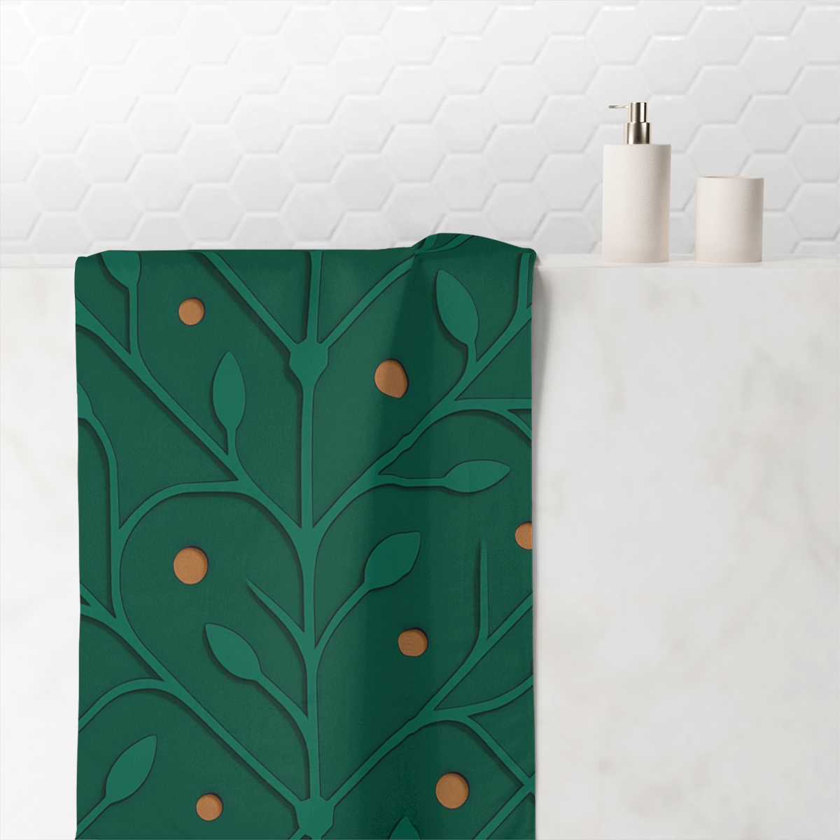 Vine Matrix Overlay trendy hand towels