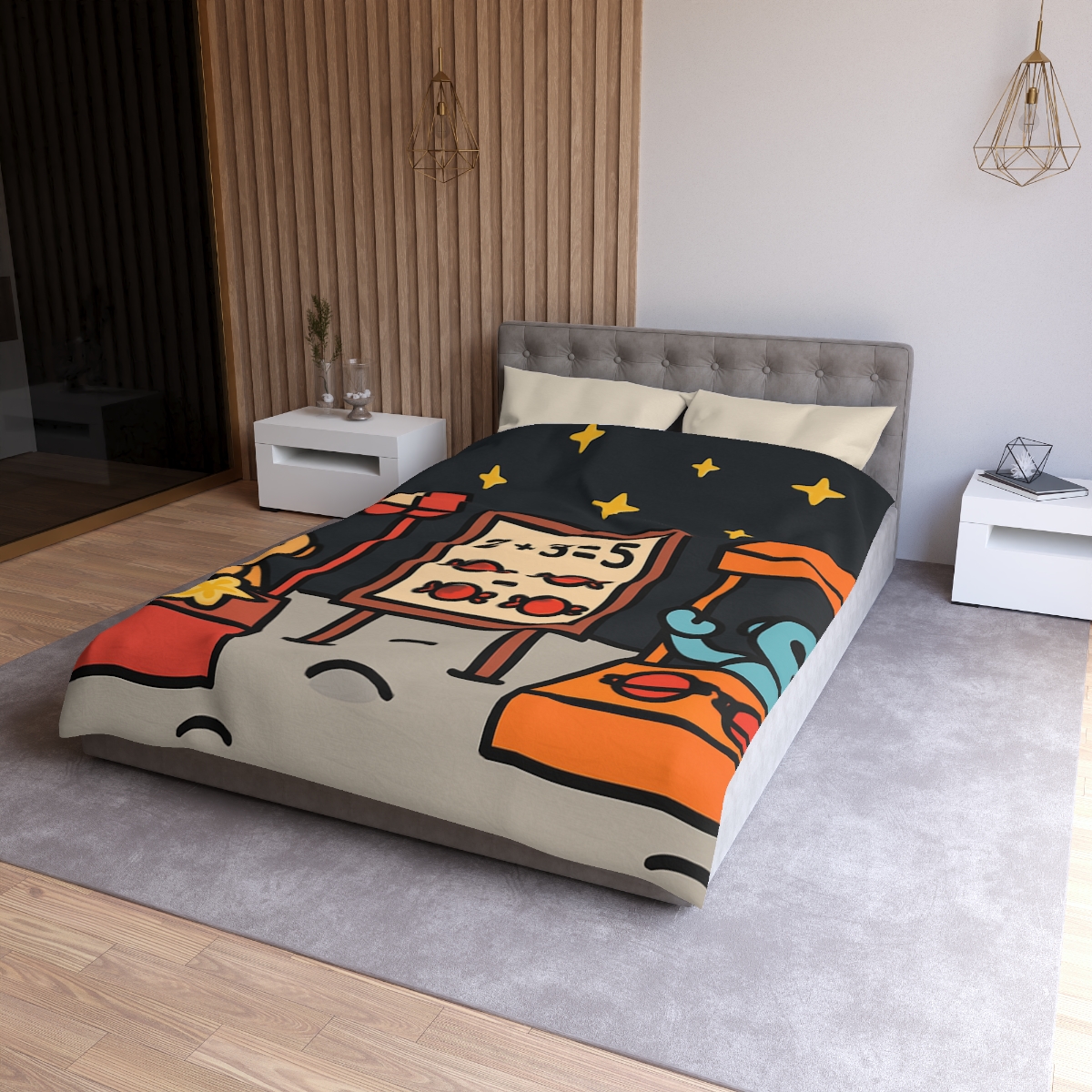 Moonlight Market Run By Friendly Robots warm winter duvets