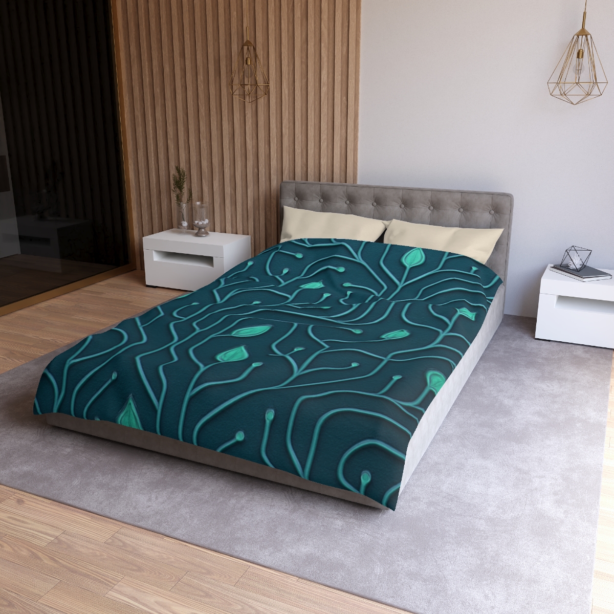 Vine Circuit Lattice personalized bedding duvets