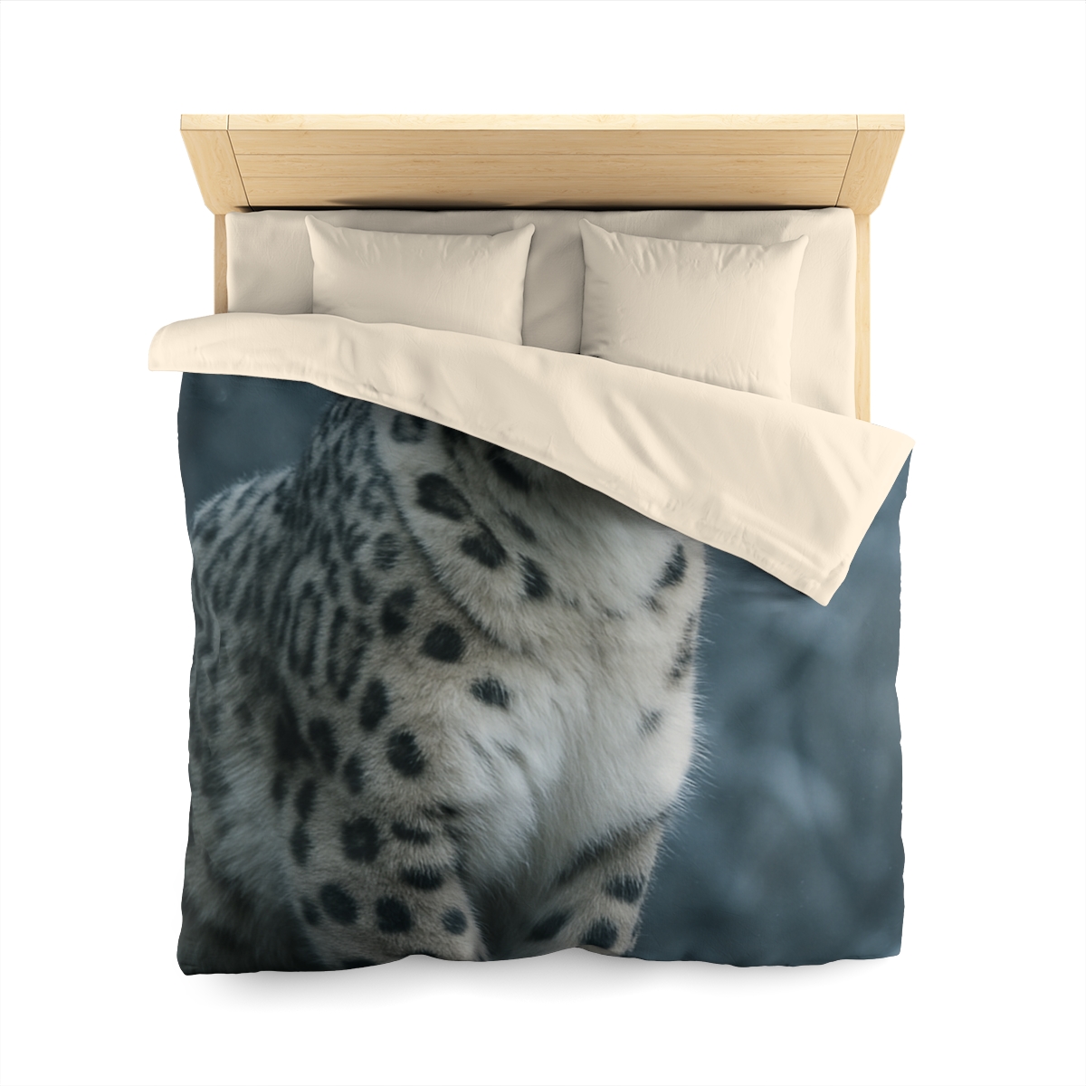 Crest Of Silence Snow Leopard custom duvets