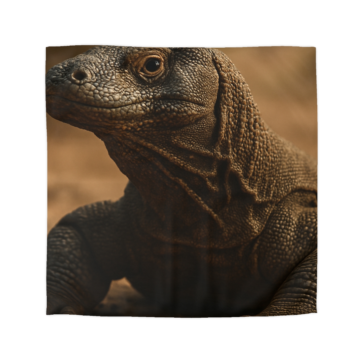 Ancient Sentinel Komodo Dragon designer printed duvets